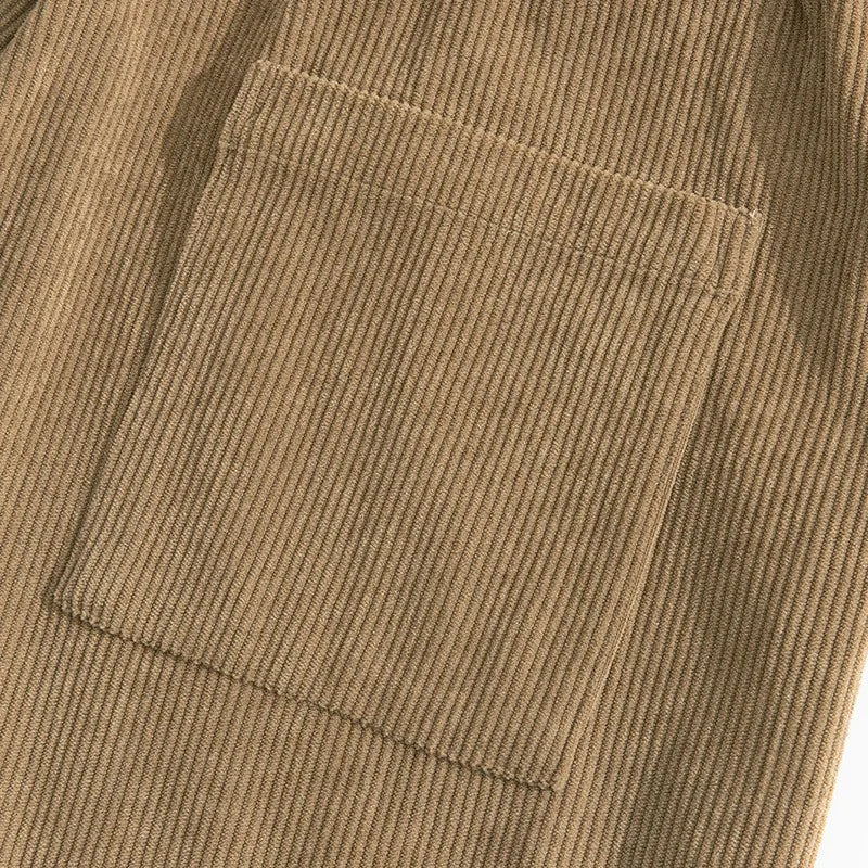 Pantalones casuales sueltos de hombre para otoño con cordón