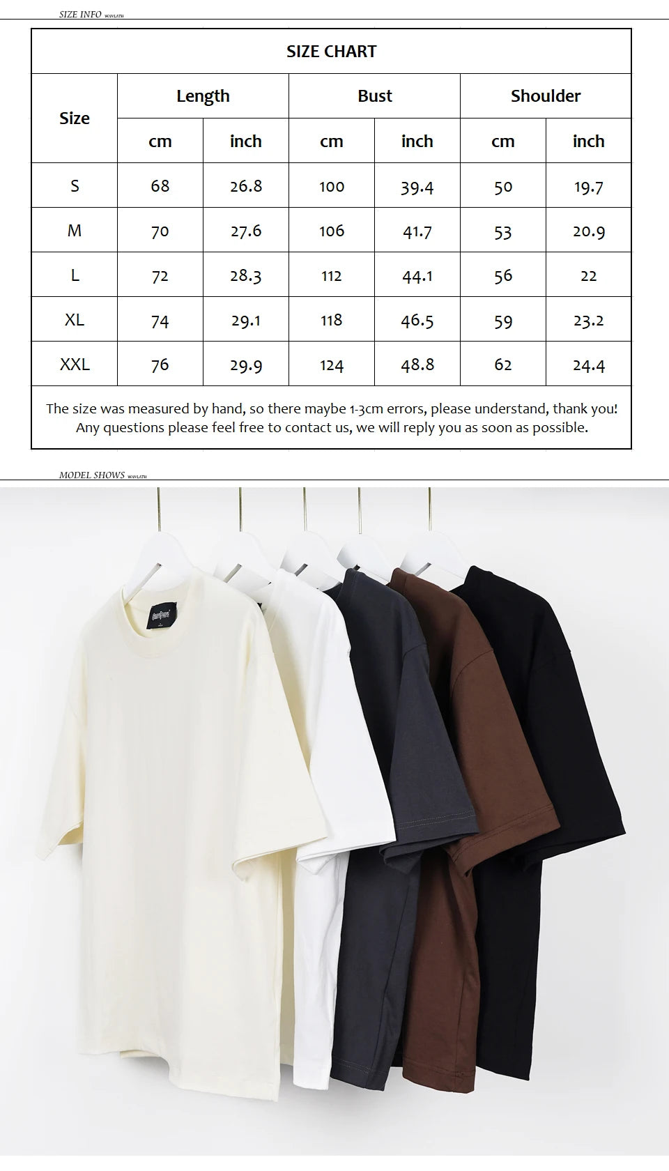 Camisetas de verano de gran tamaño UNISEX